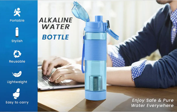 Customized Alkaline Water Bottle - Food Grade Plastic Stylish Portable