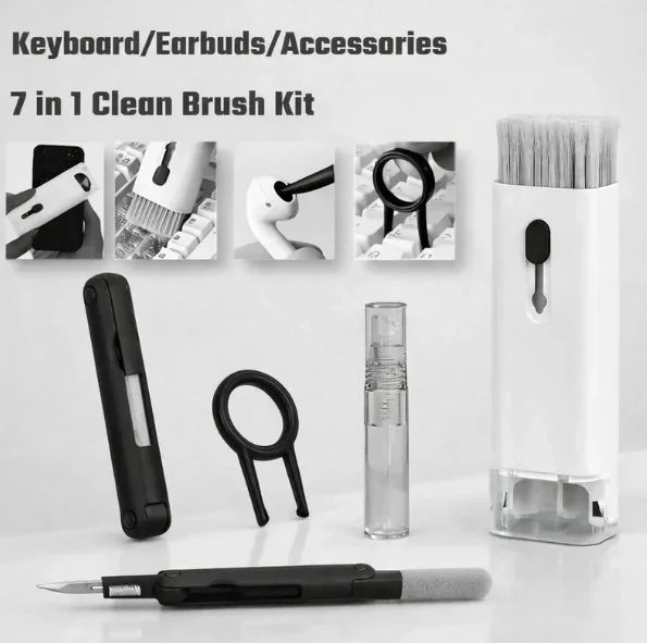 7 in 1 Keyboard Cleaning Kit for Laptop, Earbuds, Phone & Electronics