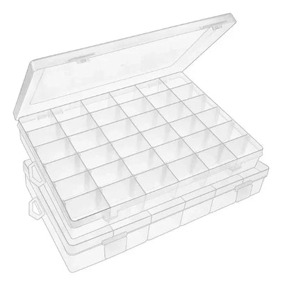 36 Grids Clear Plastic Transparent Organizer Box (1pc)